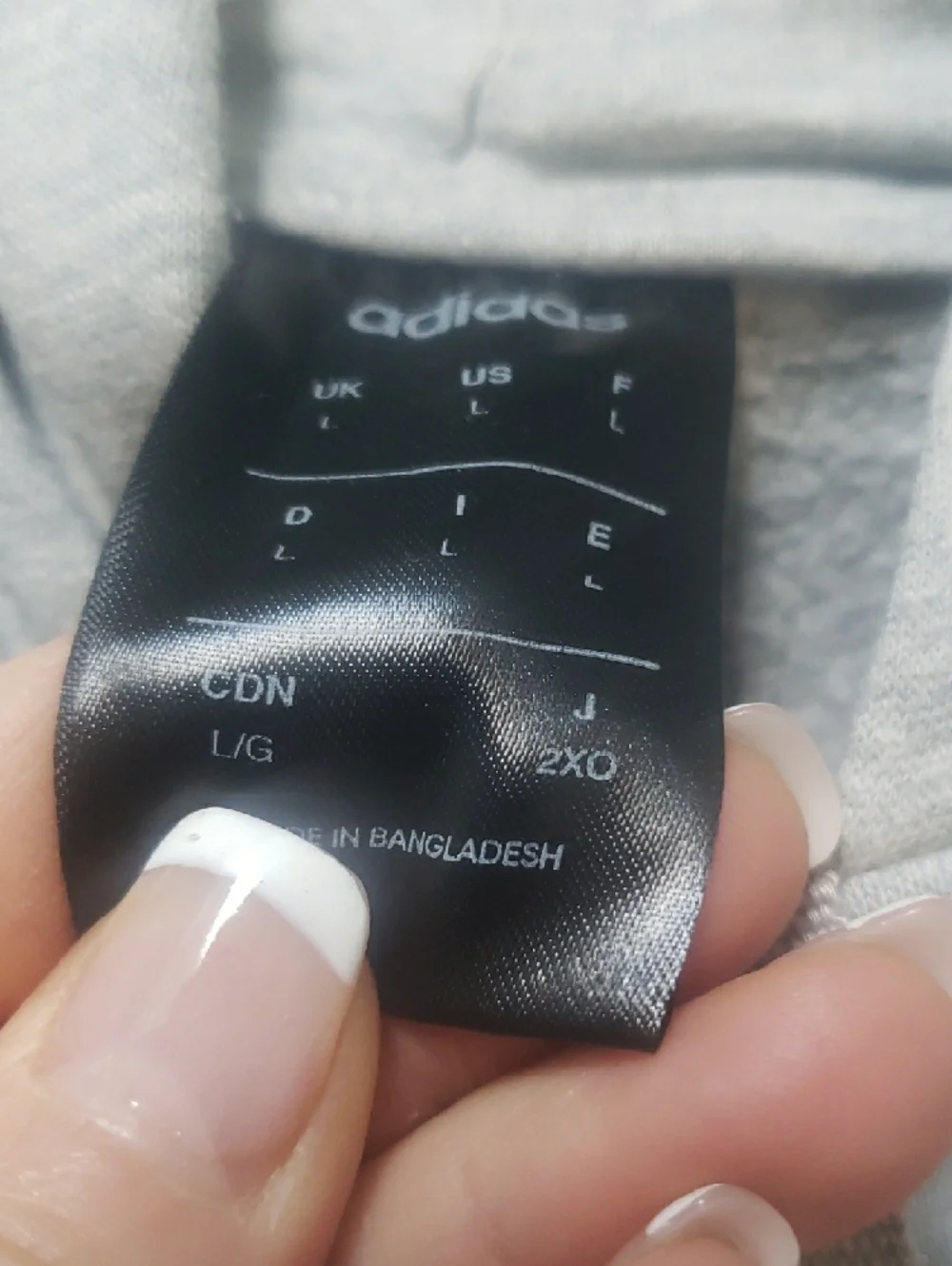 adidas Light Gray Pullover Hoodie with Black Logo